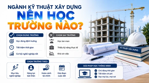ngành kỹ thuật xây dựng nên học trường nào
