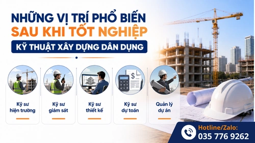 Những vị trí phổ biến của ngành kỹ thuật xây dựng sau khi ra trường