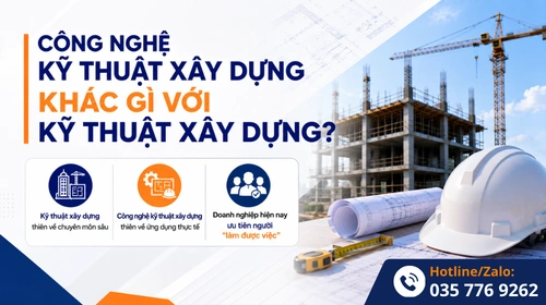 So sánh về chức năng của 2 ngành xây dựng